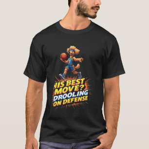 01 Funny Basketball Gift for Poodle Dog Lovers T-Shirt