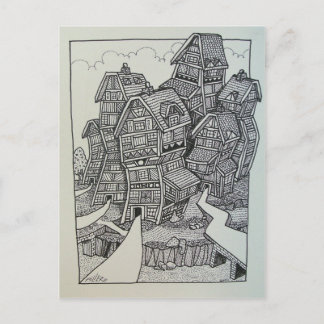 01 Inking 4 by Piliero Postcard