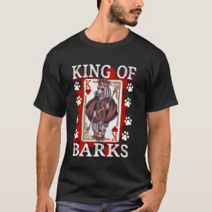 01 King of Barks & King of hearts cute Poodle T-Shirt