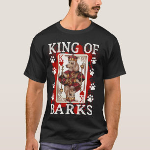 01 King of Barks & King of hearts Poodle Dad T-Shirt