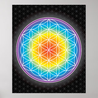 01 LUMINENCE - Flower of Life Poster