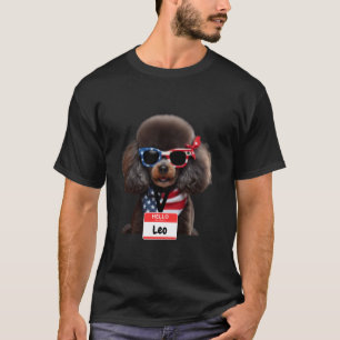 01 Miniature Poodle Dog Leo Men Women Kids Boys Gi T-Shirt