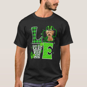 01 Poodle Crossbreed Shamrock C Irish St Patricks T-Shirt