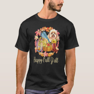 01 Poodle Owner Cute Toy Poodle Dog Happy Fall Y A T-Shirt