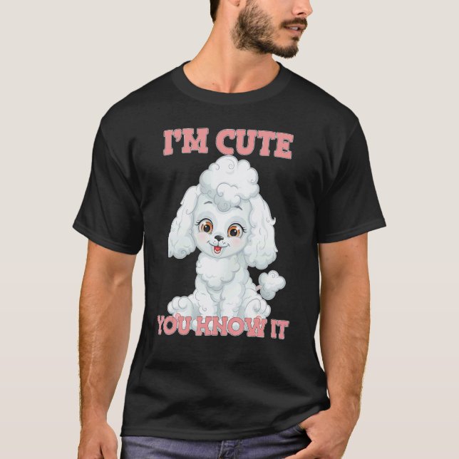 01 Sugar Sweet Poodle T-Shirt (Front)