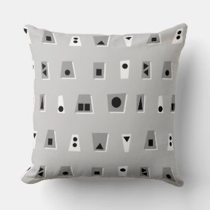 020216 - Grey, White and Black on Grey CCCCCC Cushion