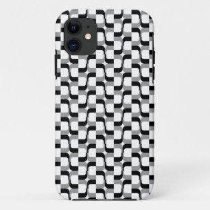 020614 - Grey and Black on White Case-Mate iPhone Case