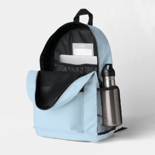 #026 Pale Blue Lily Colour Collection Printed Backpack