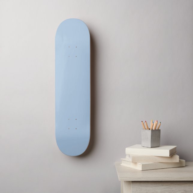 #027 Light Blue Grey Colour Collection Skateboard (Wall Art)