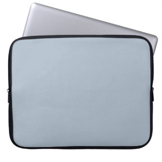 #028 Light Grey Blue Colour Collection Laptop Sleeve