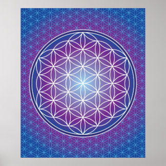 02 TRANSCENDENCE - Flower of Life Poster