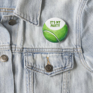02of12 Birthday Custom Tennis Ball 6 Cm Round Badge