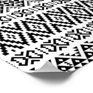 03012020 Tribal ethnic Pattern-01 Poster