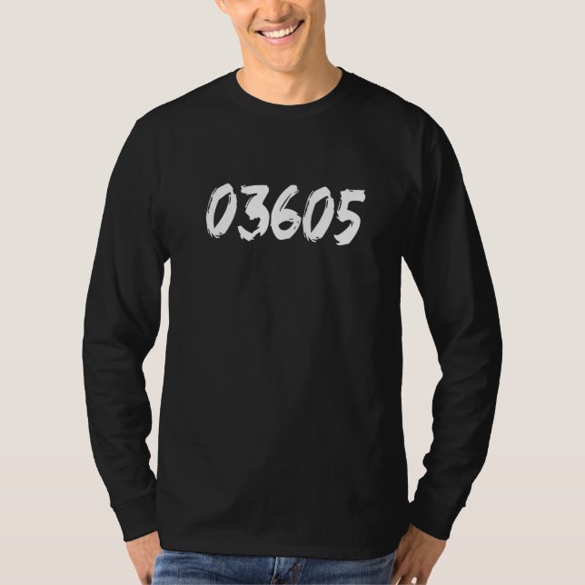03605 Zipcode Lempster New Hampshire Hometown Zip  T-Shirt (Front)