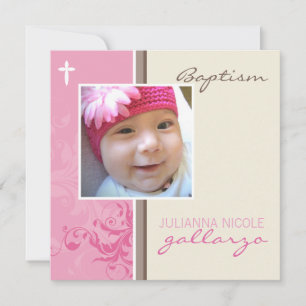 039 Celia :: Baptism Invite - posh 2SQ V3