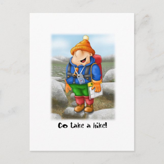 03 Go take a hike Postcard (Front)