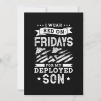 03.I Wear Red On Fridays For My Deployed Son