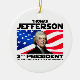 03 Thomas Jefferson Ceramic Tree Decoration