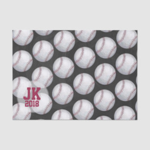 03of12 Baseball Pattern Tissue Paper