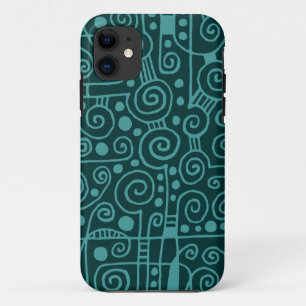040512 - Ocean Green on Dark Green Case-Mate iPhone Case