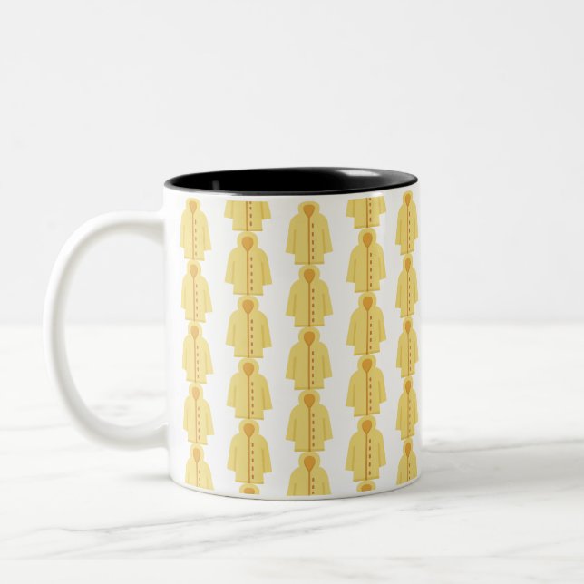 042-raincoat Two-Tone coffee mug (Left)