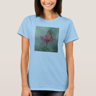 0465 Monarch Butterfly on Zinnia T-Shirt