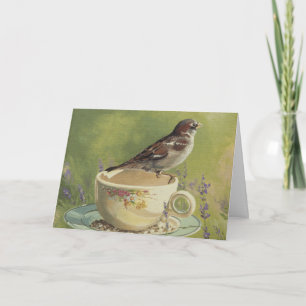 0470 Sparrow Birthday Card