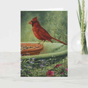 0487 Cardinal Birthday Card