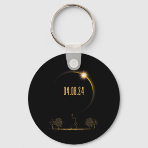 04.08.24 Total Solar Eclipse 2024  Key Ring