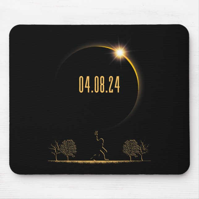 04.08.24 Total Solar Eclipse 2024  Mouse Pad (Front)