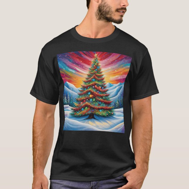04 - Enchanting Winter Wonderland Christmas Tree T-Shirt (Front)