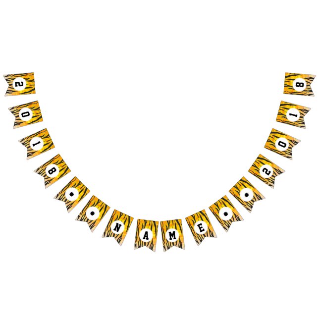 04of12 Tiger Themed Party Bunting Bunting (All)