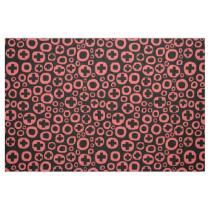 050215 - Tropical Pink on White Fabric
