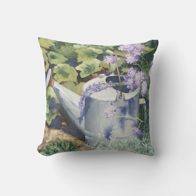 0516 Watering Can & Pincushions Cushion (Front)