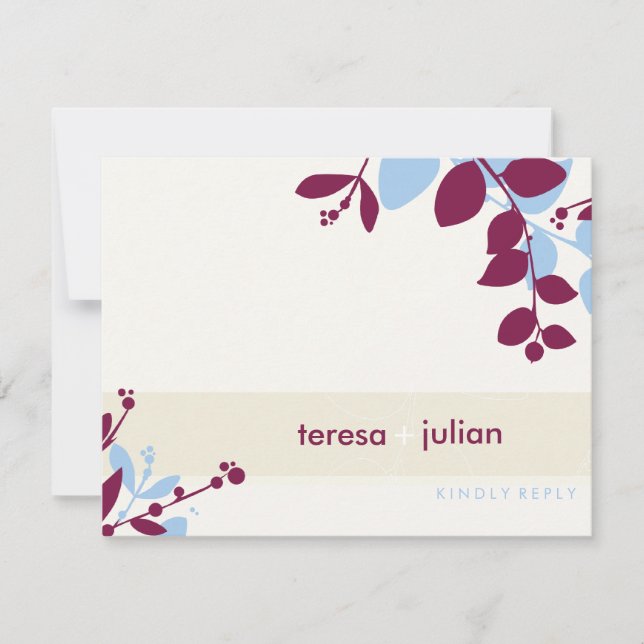 051-Tonya :: RSVP REPLY FLAT CARD (Front)