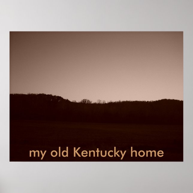 057, my old Kentucky home Poster (Front)
