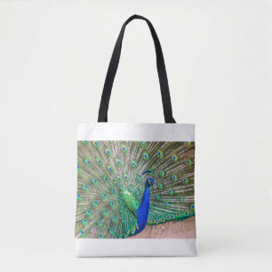 0601-Peacock Tote Bag