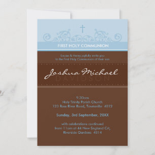 068 Lisa :: FIRST COMMUNION INVITES - elegant 3P