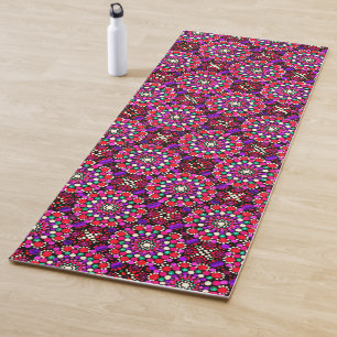 078 - Pink Pattern Mandala Yoga Mat