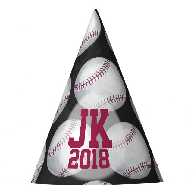 07of12 Custom Baseball Party Hats (Front)