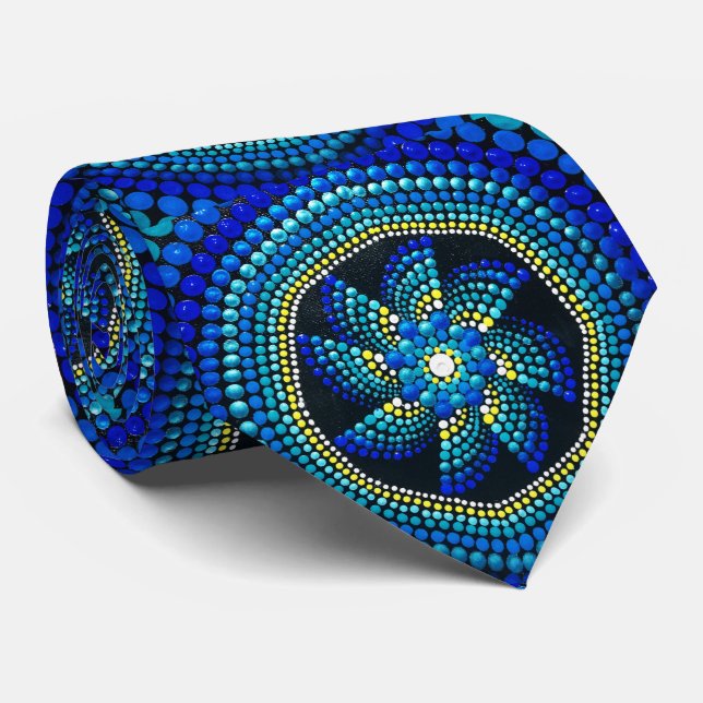 081 - Universe Mandala Tie (Rolled)