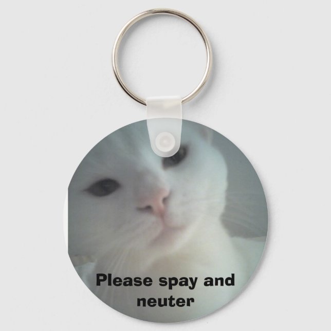 08-04-07_1734, Please spay and neuter Key Ring (Front)