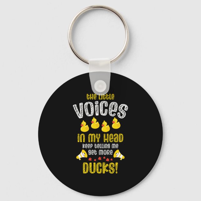08.Rubber duck for a Duck Lovers Key Ring (Front)