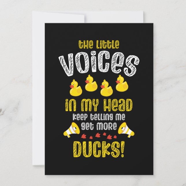 08.Rubber duck for a Duck Lovers Save The Date (Front)