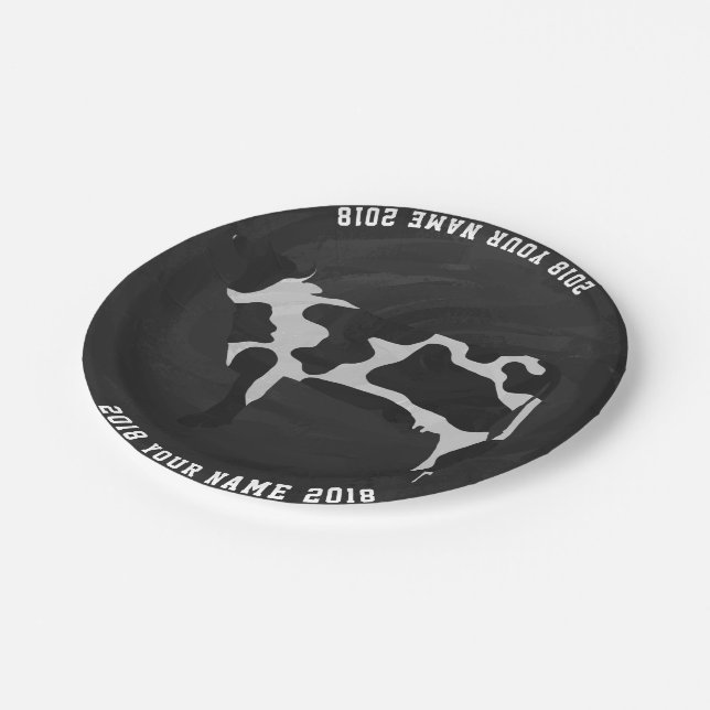 08of12 Cow Custom Party Plate (Angled)