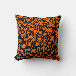 090512 - Orange on Black Cushion