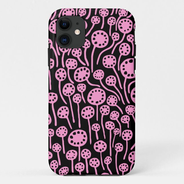 090512 Pink on Black Case-Mate iPhone Case (Back)