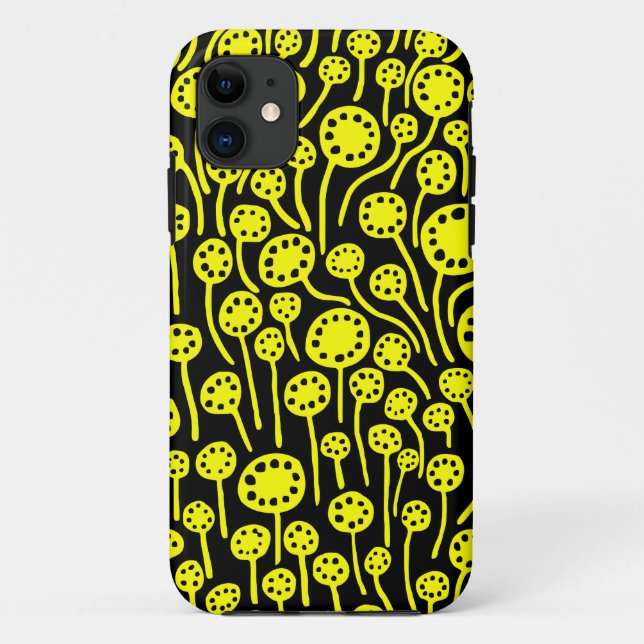 090512 Yellow on Black Case-Mate iPhone Case (Back)