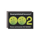 0-0-2 pickleball score car magnet