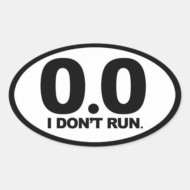 0.0 OVAL STICKER (Front)